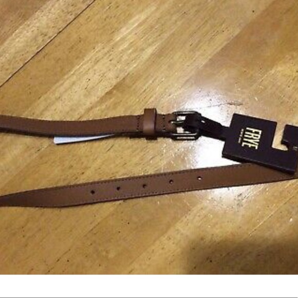 New $218 FRYE Tan Leather Braid BELT Remove BAG XL - Picture 11 of 13